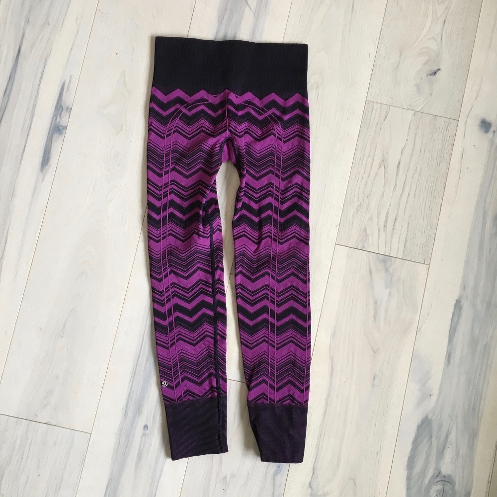 ❌SOLD❌Lululemon Intarsia Knit Cropped Leggings - Picture 4 of 6